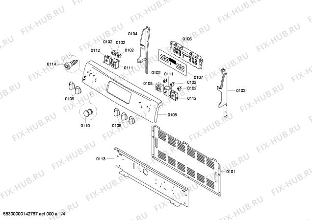 Схема №2 HES5L53U с изображением Регулировочный узел для плиты (духовки) Bosch 00676821