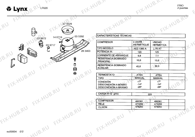 Схема №1 F6200 с изображением Кабель для холодильника Bosch 00093346