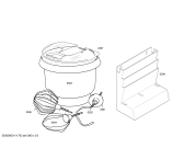 Схема №2 MUM4405UC Compact с изображением Крышка для кухонного измельчителя Bosch 00755216