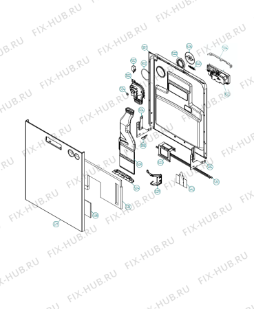 Схема №3 D5434 XXL B (700051, DW90.1) с изображением Другое для посудомоечной машины Gorenje 434152