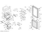 Схема №3 KGN56HI30N Bosch с изображением Дверь для холодильной камеры Bosch 00717954