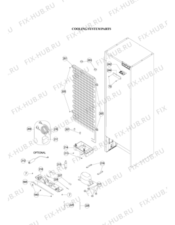 Схема №2 WTH5214 NFX с изображением Фиксатор для холодильника Whirlpool 482000014134