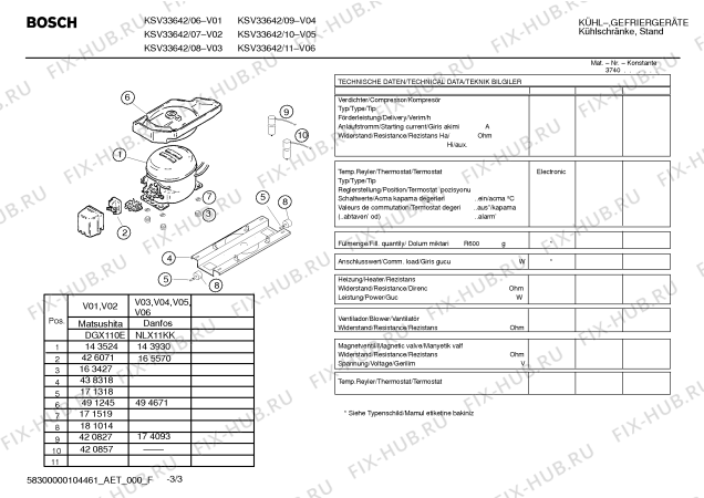 Схема №2 KSV33642 с изображением Дверь для холодильника Bosch 00242065