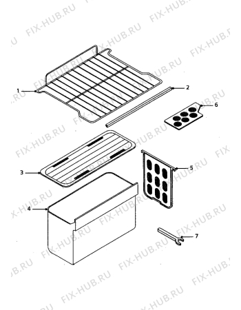 Взрыв-схема холодильника Electrolux RF409GE - Схема узла Internal parts refrigerator