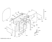 Схема №4 SHX45M05UC с изображением Внешняя дверь для посудомойки Bosch 00244877
