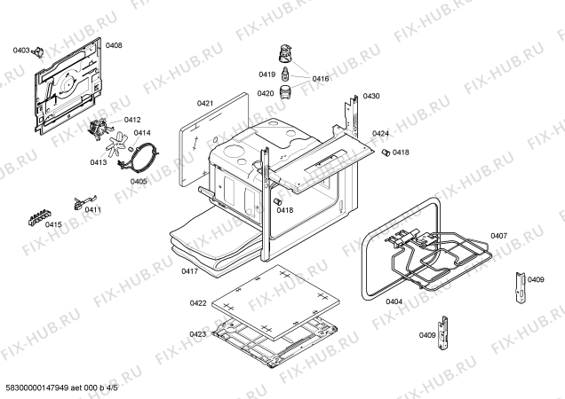 Схема №2 HCE542120B с изображением Кабель для духового шкафа Bosch 00651267