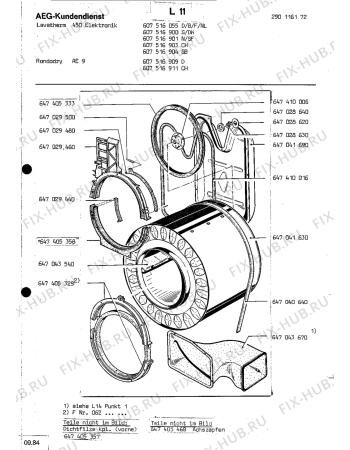 Взрыв-схема стиральной машины Rondo (N Rn) RONDODRY AE 9 - Схема узла Section2