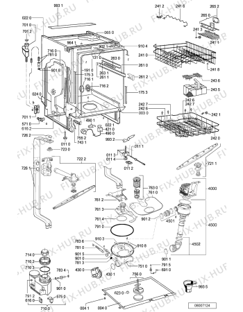 Схема №1 ADG 7557/1 с изображением Панель для посудомоечной машины Whirlpool 481245373497