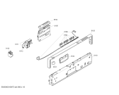 Схема №3 SGV46M13RU с изображением Набор кнопок для посудомойки Bosch 00624802