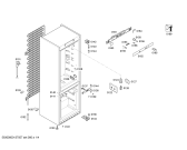 Схема №3 KGN39X43 с изображением Дверь для холодильной камеры Bosch 00246890