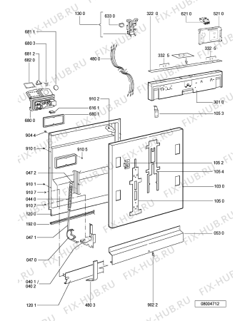 Схема №1 ADG7560NKR9 (F092242) с изображением Сенсорная панель для посудомойки Indesit C00315186