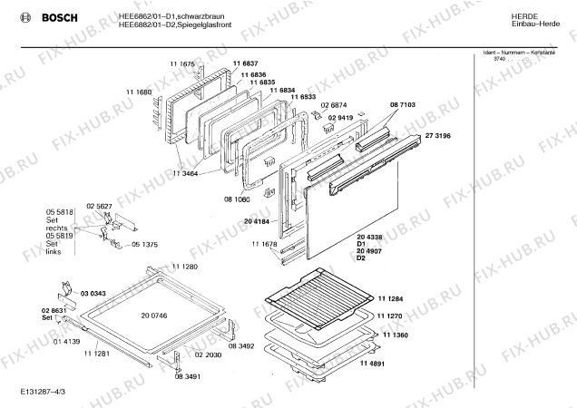 Схема №4 HEE656TFD с изображением Индикатор для духового шкафа Bosch 00058653