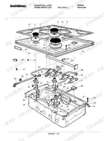 Схема №2 KG103254J с изображением Кабель для плиты (духовки) Bosch 00155529