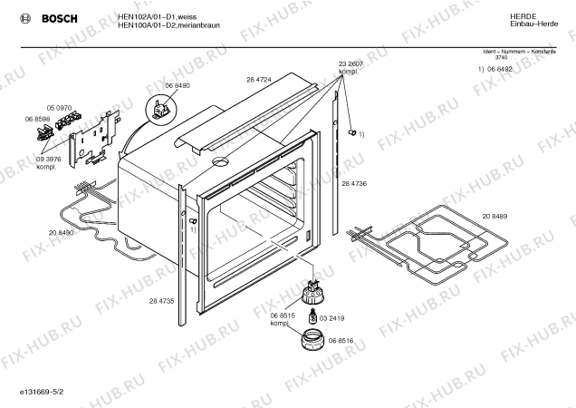 Схема №2 HEN102ACC с изображением Цоколь лампы для духового шкафа Bosch 00068536