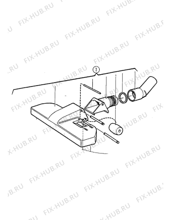 Взрыв-схема пылесоса Electrolux Z842 - Схема узла Brushes
