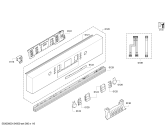 Схема №4 SMD86M62DE с изображением Передняя панель для электропосудомоечной машины Bosch 00671517