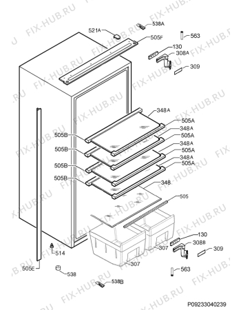 Схема №2 AIK2222R с изображением Блок управления для холодильника Aeg 973923775006014