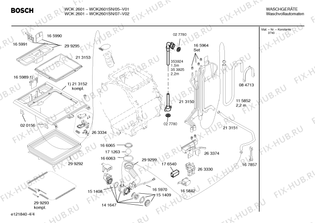 Взрыв-схема стиральной машины Bosch WOK2601SN WOK2601 - Схема узла 04