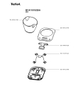 Схема №1 BC4110V0/26A с изображением Корпусная деталь для кухонных электровесов Tefal TS-07011780