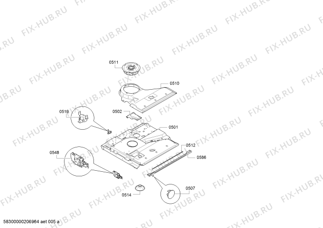 Схема №5 MB578G5S0B с изображением Фланец для электропечи Bosch 11024959