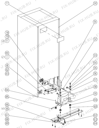 Схема №2 NRF71510XC (292281) с изображением Дверца для холодильника Gorenje 299319