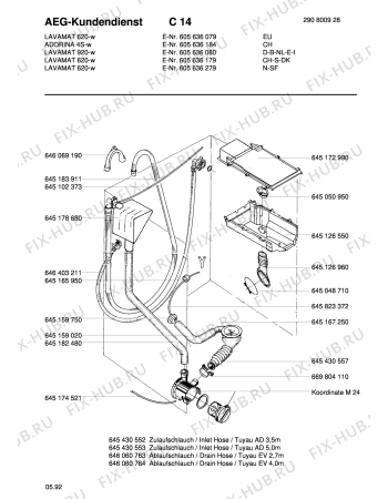 Взрыв-схема стиральной машины Aeg LAV920 - Схема узла Hydraulic System 272