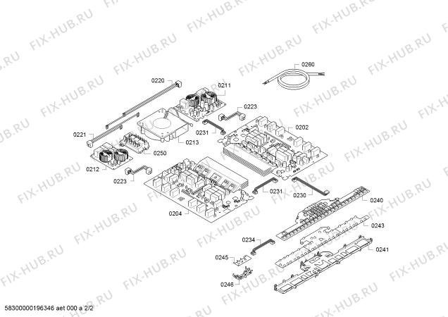 Взрыв-схема плиты (духовки) Bosch PXY895DE3E - Схема узла 02