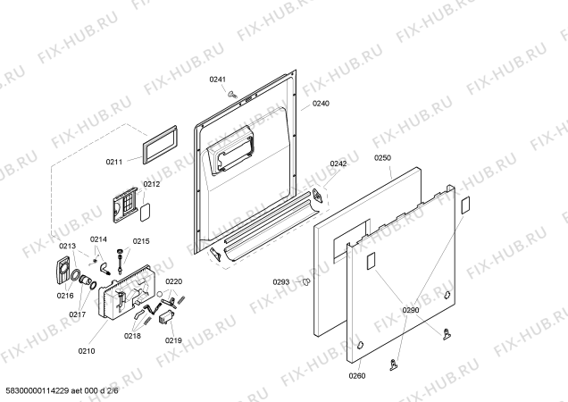 Схема №4 S44M46W4EU с изображением Замок для посудомойки Bosch 00603198