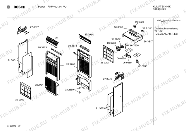 Схема №2 RKM4001 BOSCH power с изображением Инструкция по эксплуатации для сплит-системы Bosch 00521641
