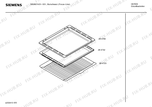 Схема №5 HB28074 с изображением Инструкция по эксплуатации для плиты (духовки) Siemens 00526666