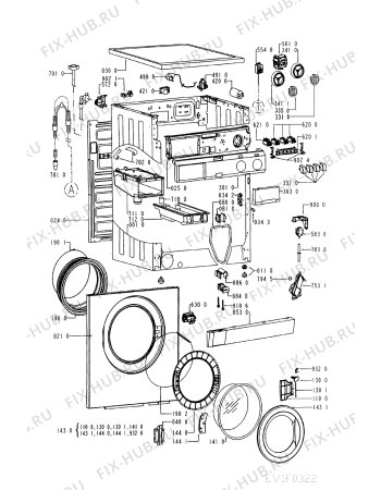 Схема №2 AWV 628 с изображением Обшивка для стиралки Whirlpool 481245219786