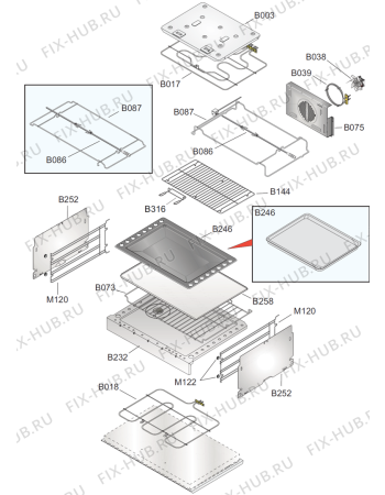 Схема №3 ECP97393AX (406602, 96PV) с изображением Панель для духового шкафа Gorenje 420265