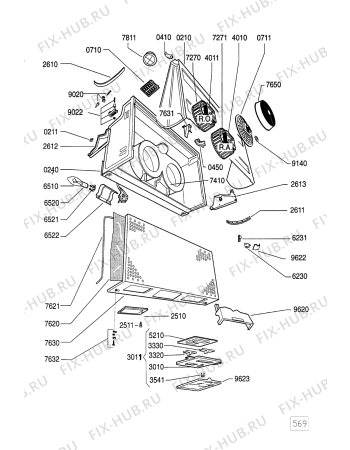 Схема №1 AKB 066 с изображением Моторчик для вентиляции Whirlpool 481936118139