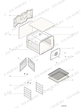 Взрыв-схема плиты (духовки) Hotpoint OSX896LDCXS (F080817) - Схема узла
