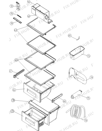 Взрыв-схема холодильника Gorenje NRS9181BX (623803, HZLF63966E) - Схема узла 04