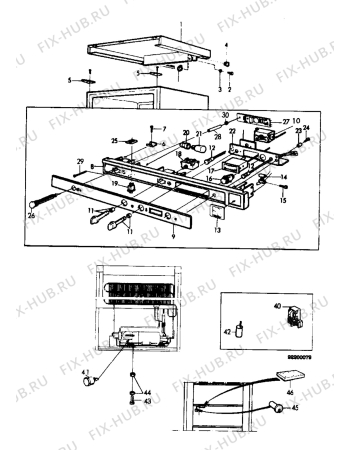 Взрыв-схема холодильника Electrolux TF1158R - Схема узла Electrical equipment