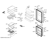 Схема №2 KGN39Y22 с изображением Вкладыш в панель для холодильника Bosch 00670232