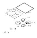 Схема №1 6002M-MN 26J с изображением Поверхность для электропечи Aeg 3870035007