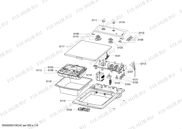 Схема №3 3TL930CM Balay TL930CM с изображением Распределитель для стиралки Bosch 00495772