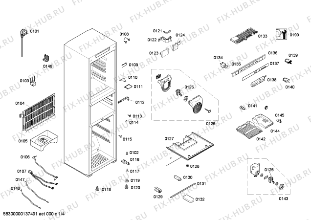 Схема №2 KG28FM50 с изображением Крышка для холодильника Siemens 00616974