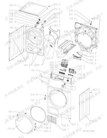 Схема №2 TK ECOSTYLE 7 B GBW с изображением Обшивка для стиральной машины Whirlpool 481010568025