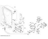 Схема №3 S21M53N8EU с изображением Передняя панель для электропосудомоечной машины Bosch 00708581