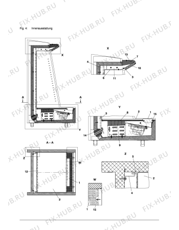 Взрыв-схема холодильника Carrier PRESENTER06XX - Схема узла Internal parts