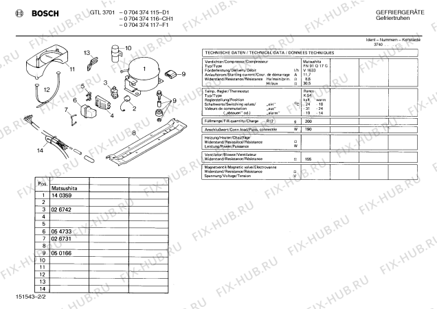 Взрыв-схема холодильника Bosch 0704374117 GTL3701 - Схема узла 02