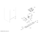 Схема №3 KGV36XK2OR, Bosch с изображением Дверь морозильной камеры для холодильника Bosch 00717679