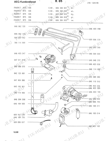 Схема №3 FAV875 IGA с изображением Мини-ручка для посудомойки Aeg 8996452415723