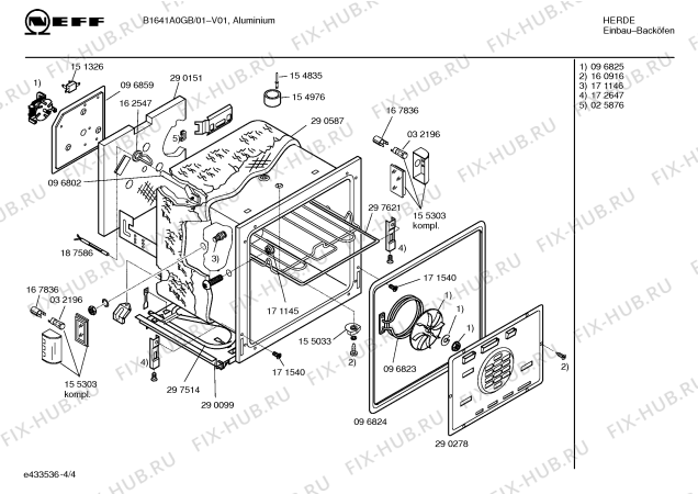 Схема №1 B1771N0 Mega compact 4779 с изображением Направляющая для плиты (духовки) Bosch 00172644