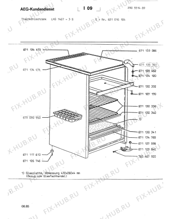 Взрыв-схема холодильника Linde (N Ln) LKS 1467 3 S - Схема узла Section1