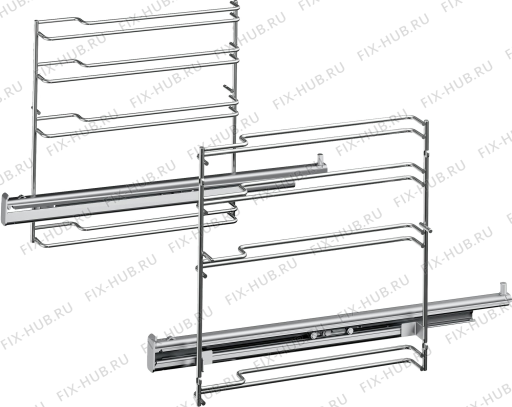 Большое фото - Направляющие с полн. выдвиж., 1 ур. для духового шкафа Bosch 17002063 в гипермаркете Fix-Hub