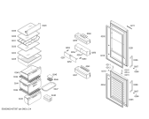 Схема №3 KG39NVI20R с изображением Дверь морозильной камеры для холодильника Siemens 00686901